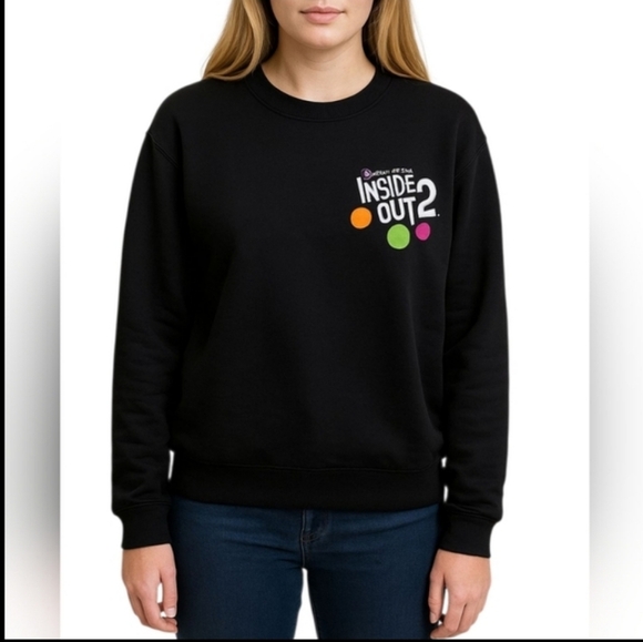 New Disney/Pixar Black Inside Out 2 Sweatshirt - Picture 6 of 9